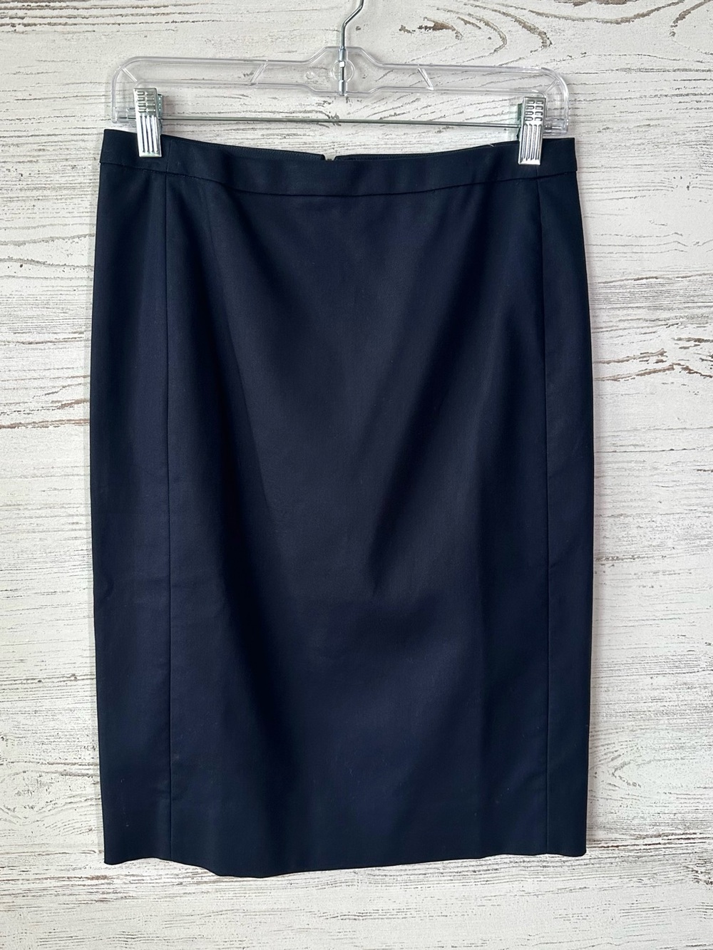 NWT J. CREW No. 2 Pencil Skirt Midi Navy Classic Work Career Capsule Preppy 2